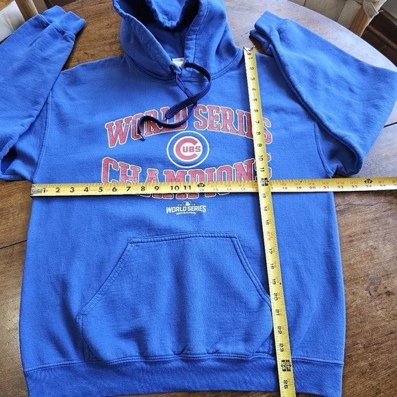 Chicago CUBS 2016 World Series Champions Pullover Sweatshirt Hoodie Size M - Picture 12 of 13
